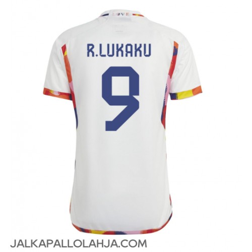 Belgia Romelu Lukaku #9 Kopio Vieras Pelipaita MM-kisat 2022 Lyhyet Hihat